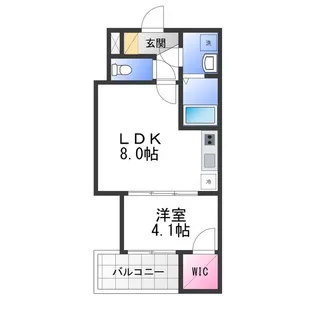 ジーメゾン和泉セレーノ【2階】の間取り