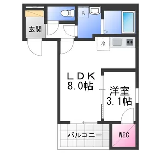 ジーメゾン和泉セレーノ【3階】の間取り