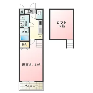 フジパレスフォーゲルⅠ番館【2階】の間取り
