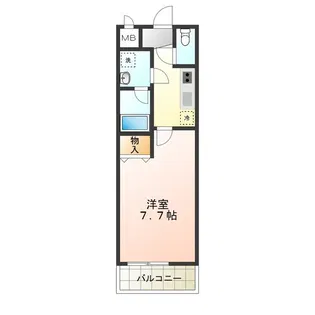 ポプラーレ狭山【1階】の間取り