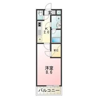 フジパレス堺鳳東Ⅲ番館【2階】の間取り