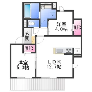オースター・カレンデュラ【1階】の間取り