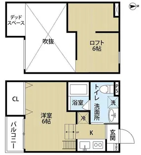 ラ・シャンスⅢ【2階】の間取り