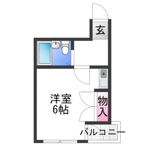 エクセル大野芝【5階】の間取り
