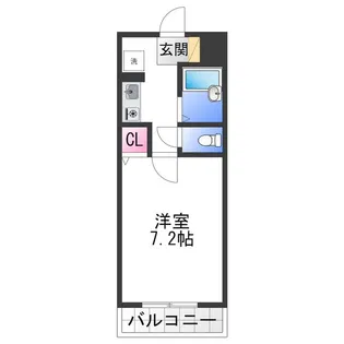 エイト富田林【4階】の間取り