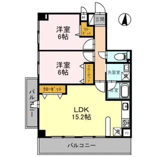 フレア・ブローリー【3階】の間取り