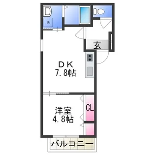 フジパレス堺白鷺Ⅱ番館【3階】の間取り