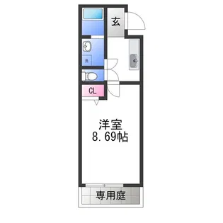 フジパレス アサヒ【1階】の間取り