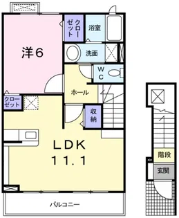 カーサ・セレステ【2階】の間取り