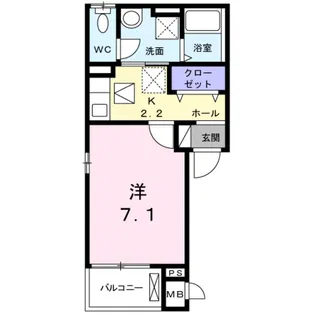 メゾン−6【2階】の間取り