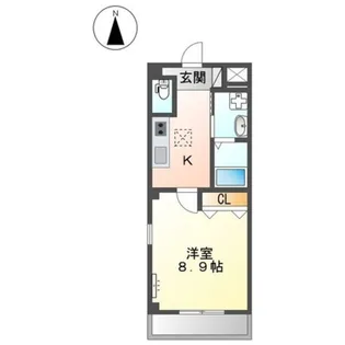 フルハウス黒田Ⅰ【3階】の間取り