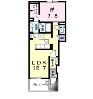 ラ・ルーチェ【1階】の間取り