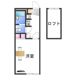 レオパレスプレミール【1階】の間取り