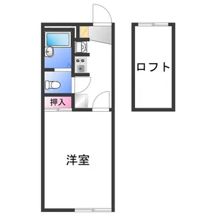 レオパレス和歌川【2階】の間取り