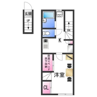 レオパレス仲【2階】の間取り