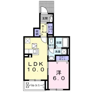 ルミナーレ西浜【1階】の間取り