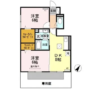 イソラ フェリジェⅡ【1階】の間取り