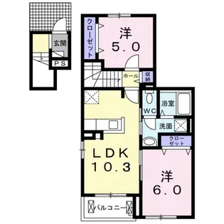 アナベル【2階】の間取り