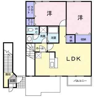 FLOWER STAGE 2【2階】の間取り