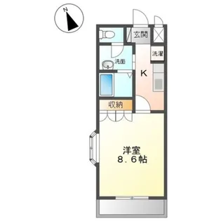 プロニティ沖ノ城【1階】の間取り