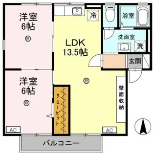 ガーデン・シャトレ i ファミリー棟【2階】の間取り