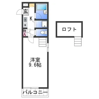 シャルマンフジ中之島弐番館【3階】の間取り