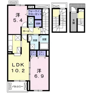 エスポワールReiwa【3階】の間取り