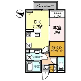 ファミール中之島【2階】の間取り