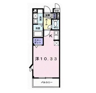 レジデンスブライト【3階】の間取り