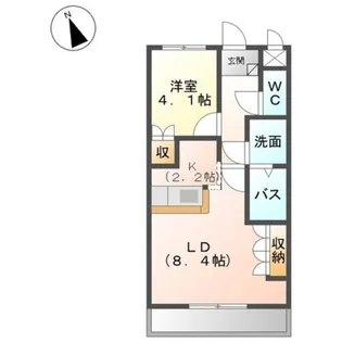 ヴェニール紀ノ川【1階】の間取り
