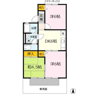 プリシェール井辺【1階】の間取り