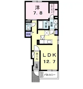 ラ・ルーチェ【1階】の間取り