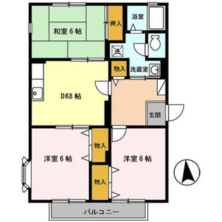 トゥインクルやすらぎ【2階】の間取り