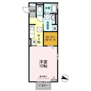 シクルアヴェニュー【1階】の間取り