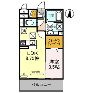 サンライズ湊Ⅱ【2階】の間取り