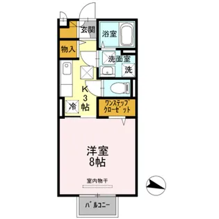 シクルアヴェニュー【1階】の間取り