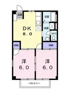 ニューシティMORIⅠ【2階】の間取り