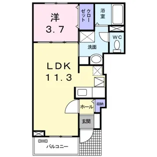 1LDKの間取り画像