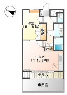 サンルーラル新庄【1階】の間取り