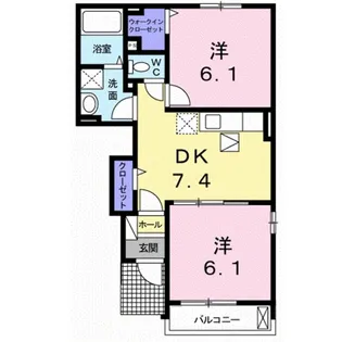 グラン・ポシビリテ Ⅱ【1階】の間取り