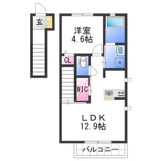 サンメゾン紀三井寺【2階】の間取り