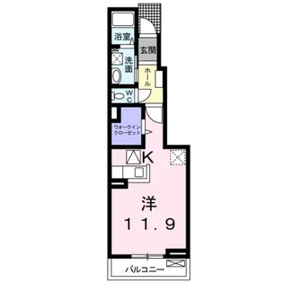 シャノワールⅡ【105号室】の間取り