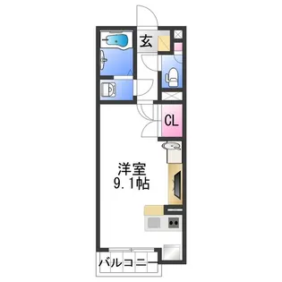ミランダエスパーサ【2階】の間取り