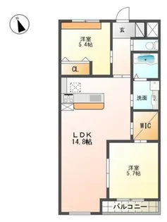 Aisance【1階】の間取り