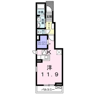 ラ・ヴィーユ【1階】の間取り