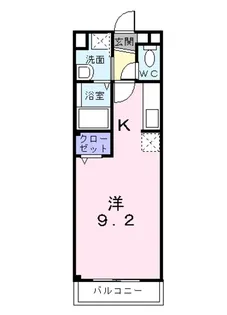 シャン・ド・フルール【1階】の間取り