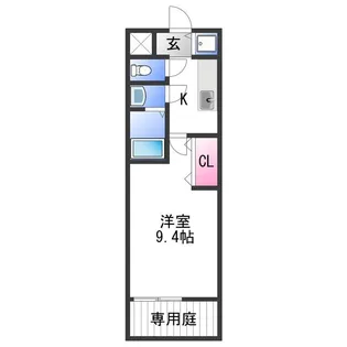 ティエラ ハウス 西小二里【1階】の間取り