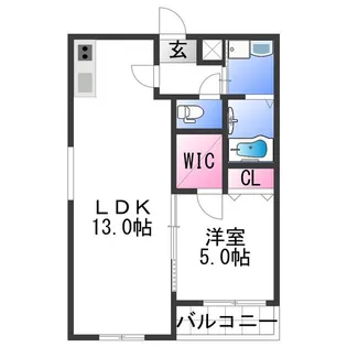 フジパレス吹屋町Ⅱ番館【3階】の間取り