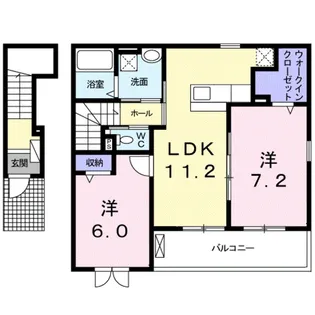 サニーホワイトⅥ【2階】の間取り
