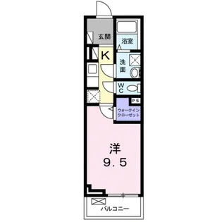 プラシド・セキュア【2階】の間取り
